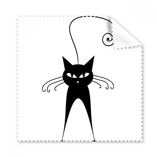 Chiffon de nettoyage chat noir idée cadeau originale pour passionnés d'animaux lot de 5