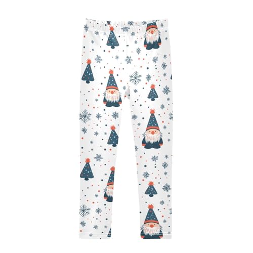 Girls Leggings Scandinavian Gnome and Snowflakes Toddler Girls Clothes Leggings for Girls Toddler Girls Leggings 3-4T