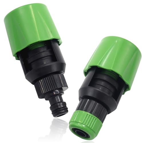 2 conectores de grifo de cocina, conector de grifo de fregadero, conexión para grifo de riego de jardín, adaptador de tubo de fregadero, accesorios de manguera