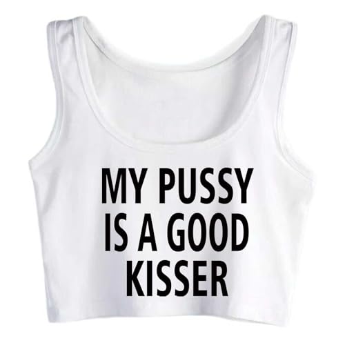 My Pussy is a Good Kisser Cotton Crop Top