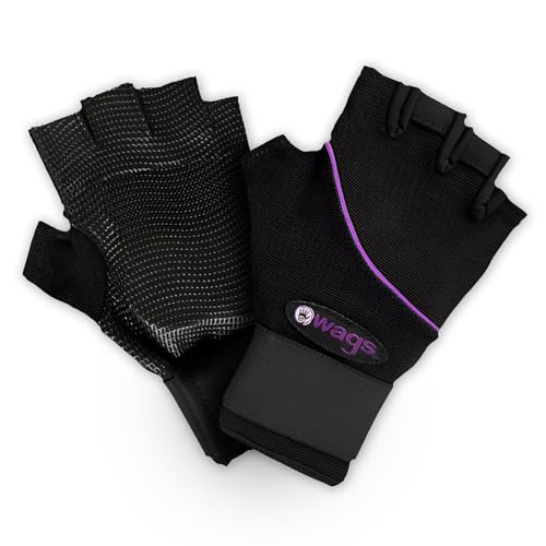 WAGs Ultra Wrist Assured Gloves - Workout Gloves with Patented Ergonomic Gel Pad and Wrist Wrap, Medium