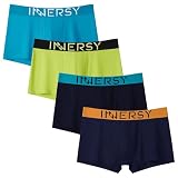 [INNERSY] ボクサーパンツ メンズ パンツ 前開き 下着 男性用 綿 ローライズ ボクサーブリーフ 大きいサイズ 4枚セット 通気吸湿 S-4L（LL、マルチ3）