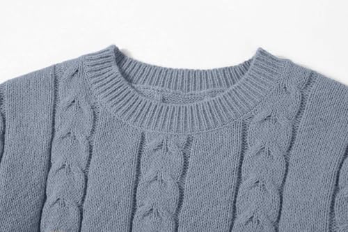 Image of CHARTOU Women's Winter Chunky Cable Knit Long Skirt 2 Piece Outfit Sweater Sets