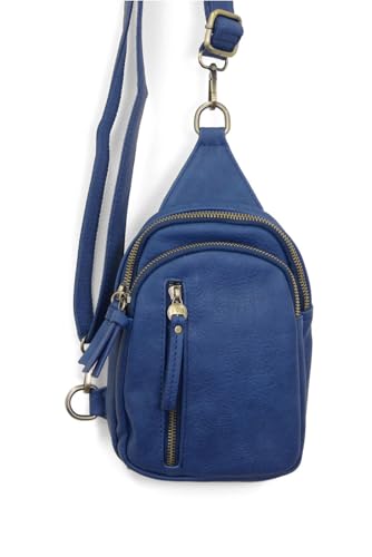 Image of Joy Susan Skyler Sling Bag: Vegan Leather, Zippered Closure, Brass Plated Hardware