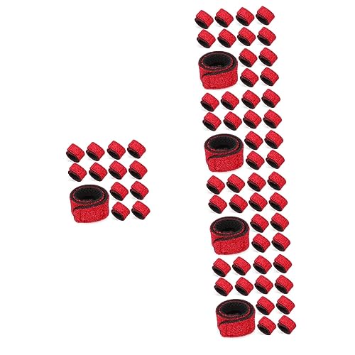 BESPORTBLE 50pcs Fishing Rod Wraps Elastic Fishing Pole Straps for Organized Storage Sticky Design