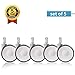 Office Chair Caster Wheels 2.5 Inch,Replacement Rubber Chair casters for Hardwood Floors and Carpet,Heavy Duty Office Chair casters for Chairs to Replace Chair mats, Standard Stem Size- White/Gray