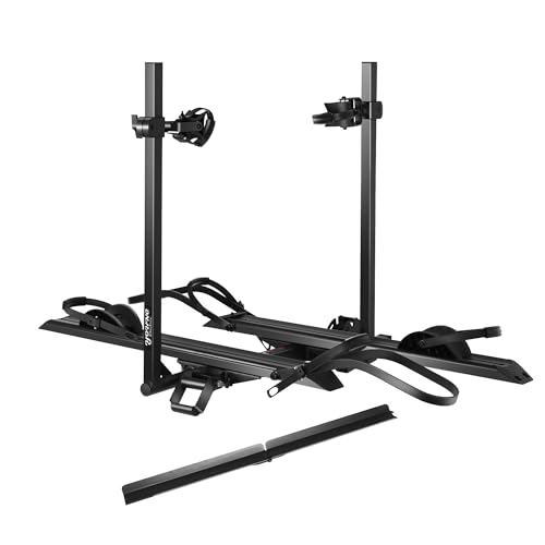 YOUNG ELECTRIC 200LBS EZ-FOLD Aluminum 2-Ebike Carrier with Ramp for Bikes and Electric Bike, Car...