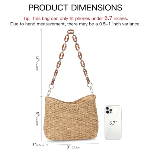 Straw Summer Purses for Women Cute Straw Crossbody Bag Woven Beach Shoulder Bag for Women Vacation4