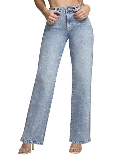 La Mejor Lista de Jeans Mezclilla que puedes comprar esta semana. 47 SEVEN ELEVEN Pantalón dr Mezclilla, Jeans Mom Fit para Mujer, Tiro Alto, Pierna Ancha, 100% Algodón, Deslavado Medio, Estilo Casual. Modelo 0183STCL (MX/US, Numérica, 9,...