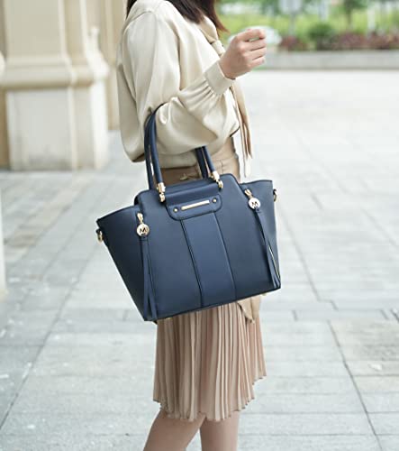 MKF Collection Tote Bag for Women, Vegan Leather Satchel Wristlet wallet Shoulder bag Top-Handle Hobo Purse Handbag by Mia k2