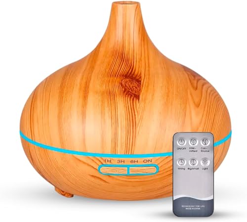 Difusor De Aromas Grande 500ml Umidificador De Ar Ultra Sônico Po...