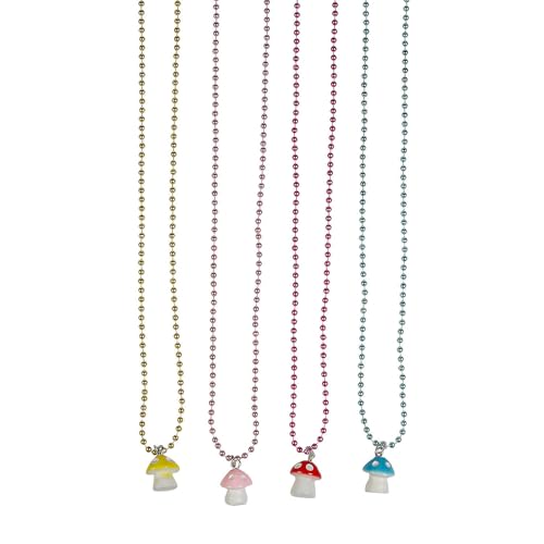 Fun Express Mushroom Charm Necklaces - 12 Piece