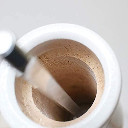 Młynki do soli i pieprzu, Młynek/wytrząsarka do przypraw z mocnym, regulowanym ceramicznym rdzeniem mielącym, narzędzia kuchenne (białe i brązowe)