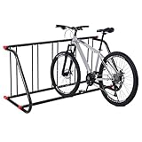 ActiveTrail Commercial Grid Bike Rack - Heavy Duty Metal Floor Bike Stand, Outdoor Bicycle Rack for Garage, School, Outdoor Parking, Bike Shop, 5-Bicycle Capacity (Single & Double Sided)