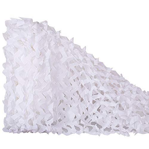 NINAT Woodland Camo Netting Camouflage Net White Bulk Roll for Hunting Shooting Camping