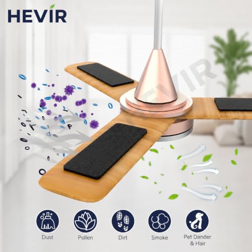 Image of Ceiling Fan Filters for Blades, Activated Coconut Shell Carbon Air Purifier Pads, Unscented Dust, Smoke, Odor & Allergen Capture, Self-Adhesive Air Filters for Household Ceiling Fans (Pack of 3)