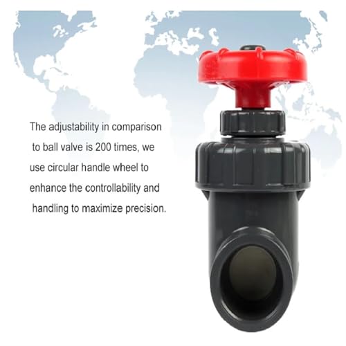 Vanne d'écluse en PVC à contrôle de débit de précision 32mm - 4