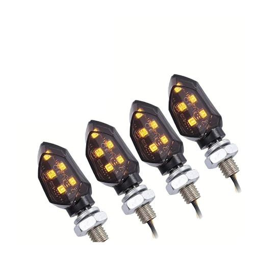 Indicateurs clignotants haut de gamme pour moto lot de 4 feux premium 8mm