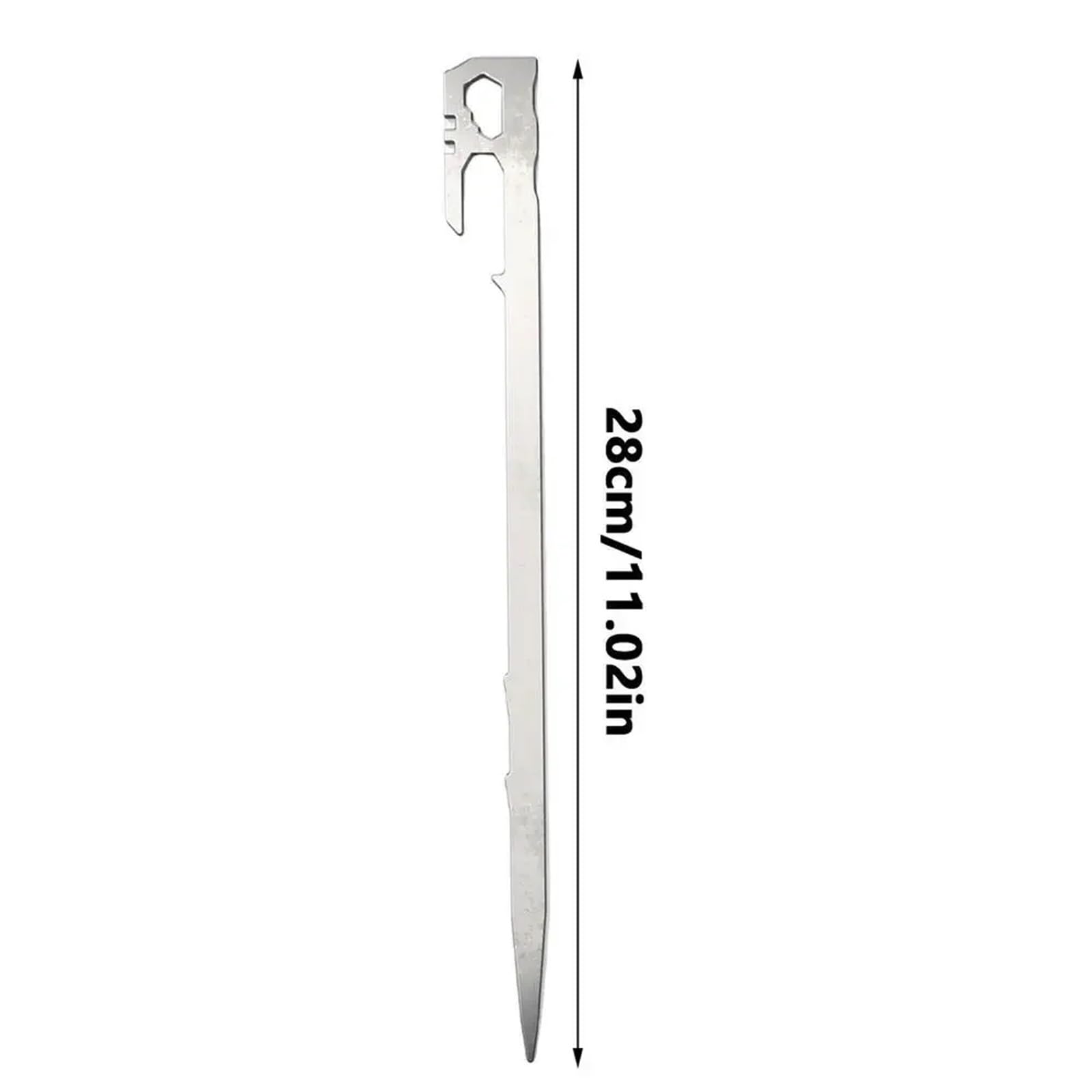 Picchetti per Tenda 6 Pezzi Tenda da Campeggio paletti 28 cm baldacchino in Acciaio Inossidabile picchetti for Tenda a Terra Fissaggio palo Amaca Trampolino Accessori per Campeggio E Outdoor