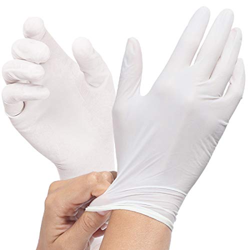 100 pcs Nitrile G10ve, Disposable Powder Free Nitrile G10ves, Home/Food Service and More, M Size