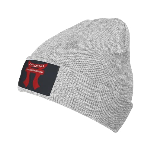 BDKPADKS 187th rakkasan Tori Beanie Warm Winter Hats Cuffed Unisex Skull Knit Cap Fashion Ski Hat for Men and Women Gray