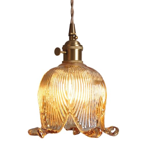 Lampe à suspension fleur rétro pour une ambiance douce