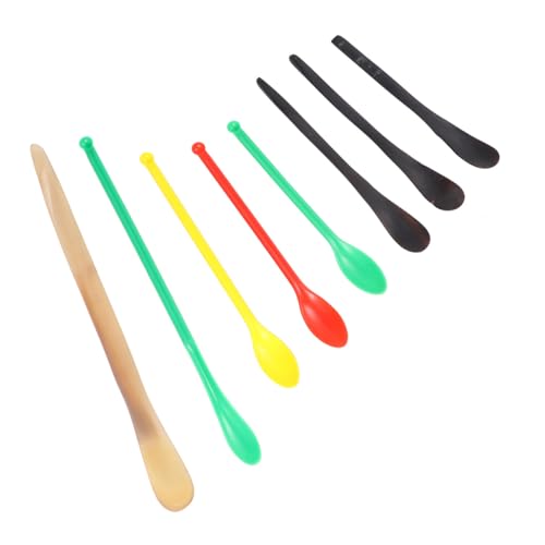 CIYODO 8pcs Laboratory Spoon Sampler Spoons Lab Spatula Spoon Mixing Spoon Reagent Spatula Reagent Spoon Mini Measuring Spoons Mini Scoops Mini Spoon Micro Scoop Lab Measuring Spoons