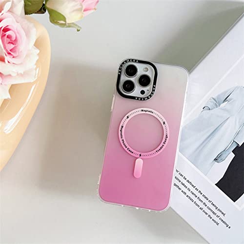 Funda dura translúcida de policarbonato para iPhone 13 Mini rosa