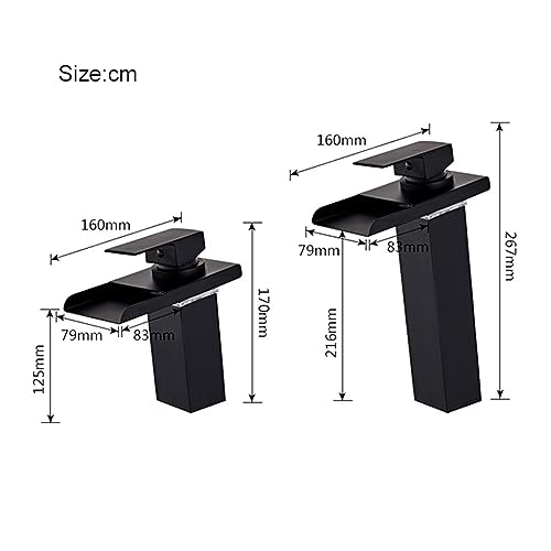 Robinet cascade LED à 3 couleurs changeantes pour lavabo chic - 8