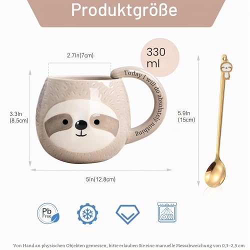 Geschenk Idee Faultier