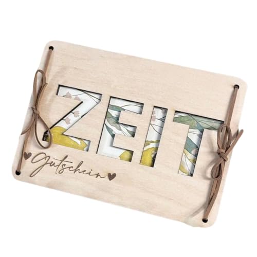 CJ&M Zeit verschenken Gutscheinidee Geschenkidee gemeinsame Zeit Gutschein Holz (Gutschein)