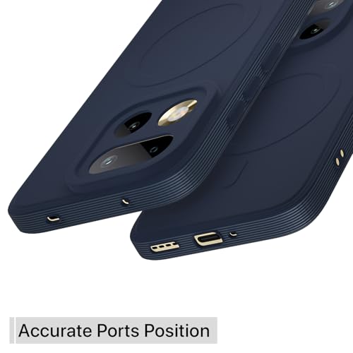 Image of Pikkme Back Cover for Realme 16 Pro 5G Soft Matte Silicone Mag-Safe Design (Mag-Safe Not Support) Camera Protection | Slim Fit Bumper Cover (Blue)