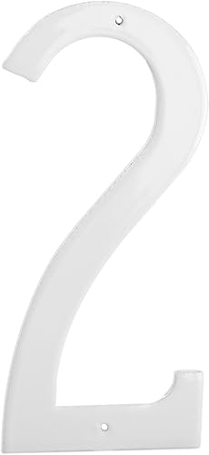 Montague Metal Products CSHN-6-2-W - Placa de aluminio para exteriores, pequeña, color blanco