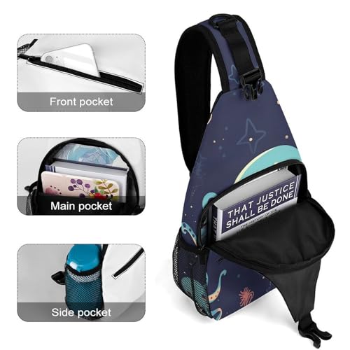 Mochila tipo cruzada para senderismo con diseño de pulpo miniatura 4