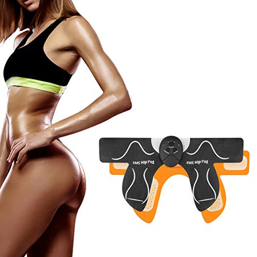MOICO Butt Hips Trainer, 2020 Upgrade Muscle Toner Fitness Training Gear Home Office Ab Trainer Workout Equipment Machine Fitness for Women Men,10 Pcs Free Gel Pads…