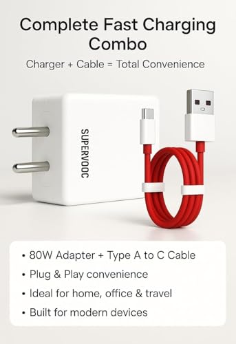 Image of 85W Super Fast Charger with USB-A to USB-C Cable