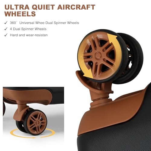 Kono 24-Inch Expandable Spinner Suitcase