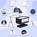 Bassinets Bedside Sleeper for Baby,YTHFGRT 3 in 1 Bedside Bassinet with 4 Auto-Lock& 6 Height Adjustable,Moises Para Nias Recien Nacidas Breastfeeding Friendly,Portable Bedside Crib for Newborn Infant