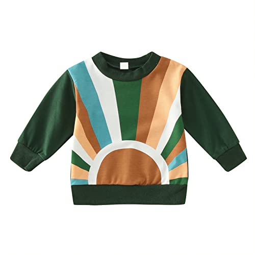 Toddler Boys Pullover Sweatshirt Long Sleeve Shirt Pullover Sweater Top Fall Winter Clothes