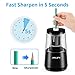 JARLINK Electric Pencil Sharpener, Heavy-Duty Helical Blade to Fast Sharpen, Auto Stop for No.2/Colored Pencils(6-8mm), AC Adapter/Battery Operated in School Classroom/Office/Home (Black)