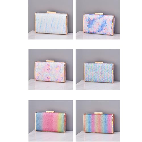 Pochette formelle effet rippl d'eau pour robe de soirée