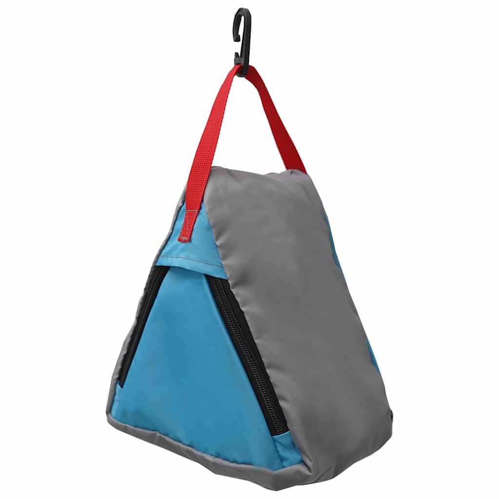 Aufbewahrungstasche 4er Set Grau Blau 24 x 16 x 24 cm Oxford Outdoor Camping Zelt Zubehör, leicht, langlebig, ideal für Trekking, Wandern, Festival und Bushcraft