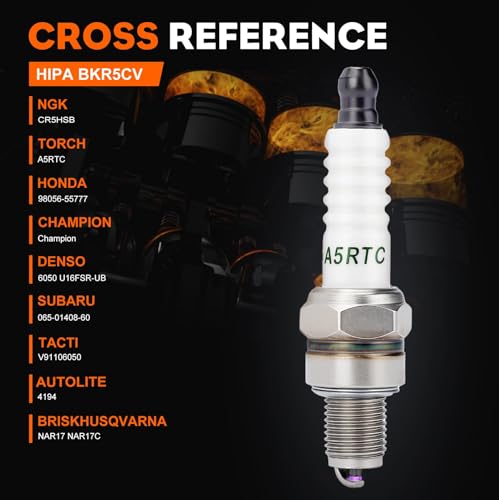 Image of CR5HSB Spark Plug Replace for Honda 98056-55777 98056-55757 NGK 6335 Torch A5RTC 2 PACK