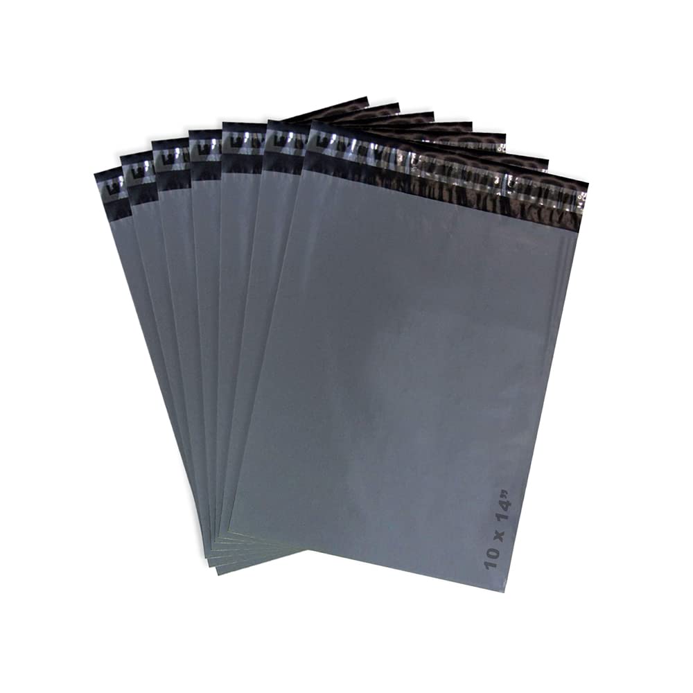 1000 x Parcel Bag Grey Mailing Bag with Waterproof Self Seal Bag (10" x 14") L1034-1000