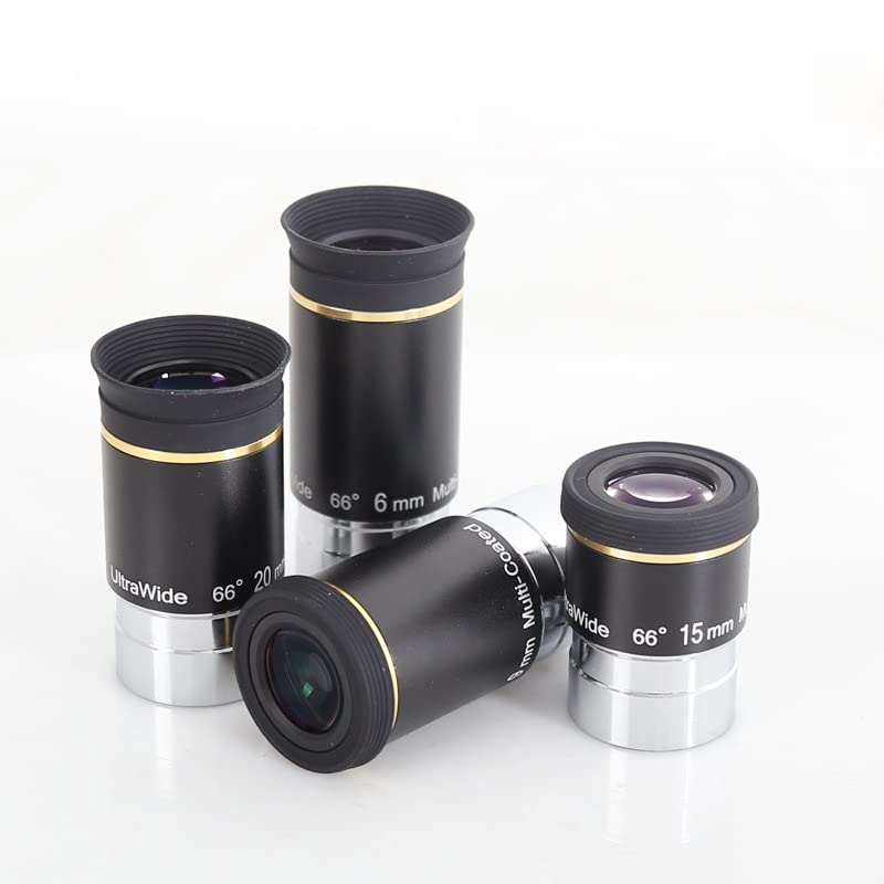 Accesorios para telescopios astronómicos con ocular gran angular de 1,25 pulgadas 4