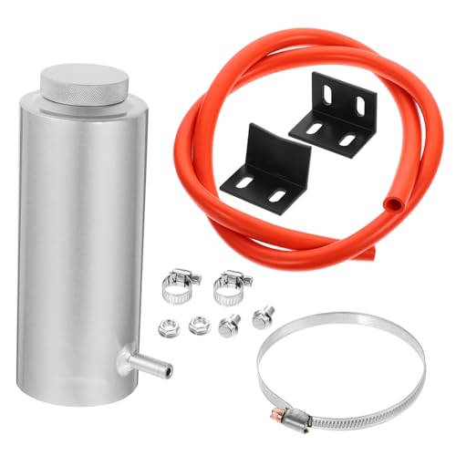 Vase d'expansion radiateur 800ml en aluminium pour voiture avec son bouchon hermétique noir