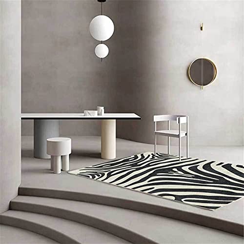 Tapis zèbre moderne au motif imprimé abstrait pour décoration - 4