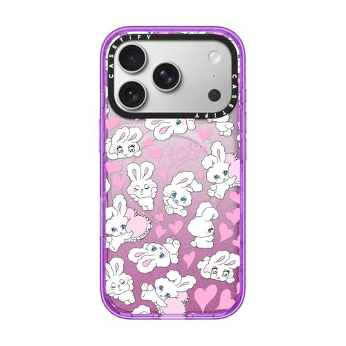 CASETiFY �C���p�N�g iPhone 17 Pro �P�[�X [MagSafe�Ή�/���^ �y��/�ϏՌ� ] - Sweetheart Mix - Glitter Purple