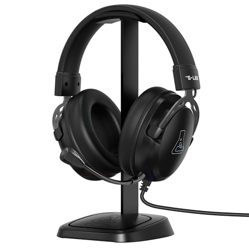 The G-Lab K-Stand Neon – Soporte Auriculares Universal, Soporte Cascos con Base Antideslizante | Accesorio Gaming para PC PS5 Xbox Switch – Regalo Gamer – Neuvo
