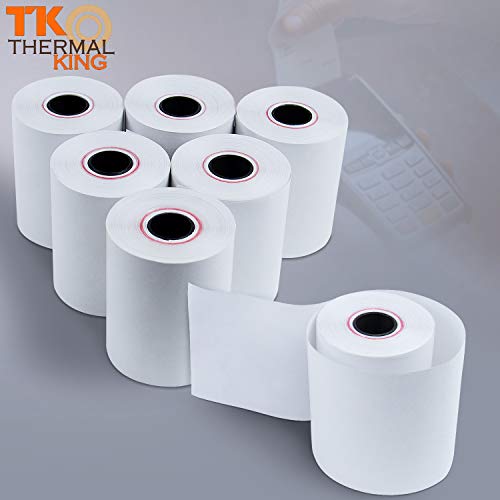 Tk Thermal King, 2-1/4" X 85' Thermal Paper Fits Verifone Vx570 Mini Compact Pos, 100 Rolls (50 Rolls/Case X 2) #TOP6